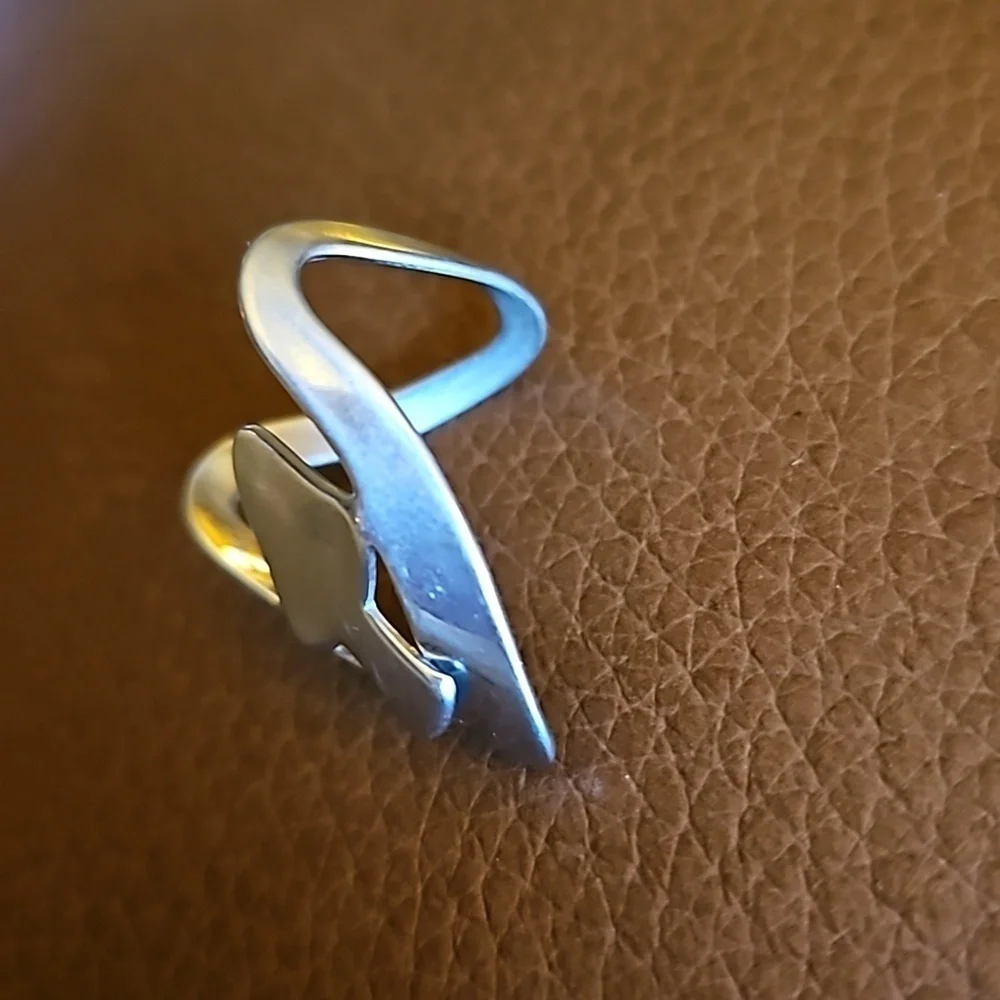 Fairycore Mushroom Freeform Misshapen Fingertip Ring Size 5/6